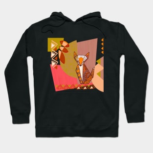 Origami Fox Collage Hoodie